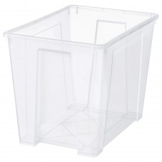 Коробка IKEA SAMLA прозорий 56x39x42 см/65 л (001.029.75)
