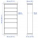 Стеллаж для книг IKEA LIATORP белый 96x214 см (001.165.95)