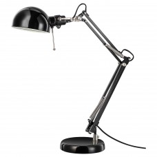 Настільна лампа IKEA FORSA чорний (001.467.76)