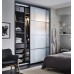 Каркас гардероба IKEA PAX чорно-коричневий 100x35x236 см (002.468.94)