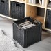 Корзина IKEA BRANAS темно-серый 32x34x32 см (002.824.05)
