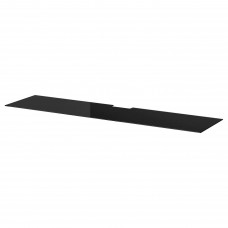 Верхняя панель тумбы под TV IKEA BESTA стекло черный 180x40 см (002.953.04)