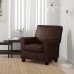 Крісло IKEA GRONLID темно-коричневий (003.990.33)