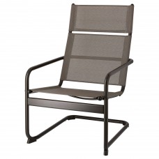 Садове крісло IKEA HUSARO темно-сірий (004.107.47)