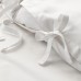 Комплект постільної білизни IKEA JATTELILJA білий 150x200/50x60 см (004.125.29)