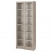Шкаф-витрина IKEA BILLY серый 80x30x202 см (004.156.03)