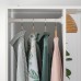 Відкрита гардеробна шафа IKEA SUNDLANDET білий 79x44x187 см (004.219.15)