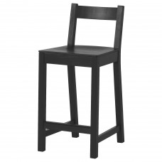 Барний стілець IKEA NORDVIKEN чорний 62 см (004.246.93)