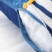 Подушка IKEA SANGLARKA полоска синий оранжевый 50x50 см (004.270.12)