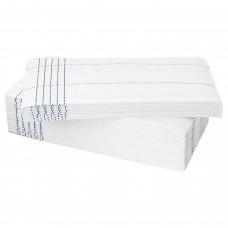 Серветка паперова IKEA VERKLIGHET білий синій 38x38 см (004.327.06)