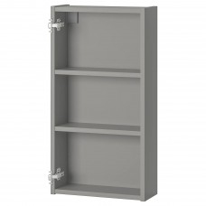 Подвесной шкаф с 2 полками IKEA ENHET серый 40x15x75 см (004.404.43)