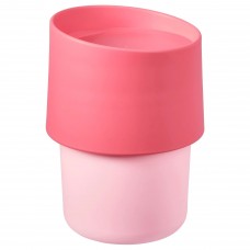 Дорожня чашка IKEA TROLIGTVIS рожевий 0.3 л (004.433.28)