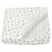 Покривало IKEA SANDLUPIN білий сірий 180x250 см (004.511.58)