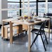 Консольний стіл IKEA RAVAROR шпон дуба 130x45x74 см (004.545.19)