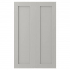 Двері кутової шафи IKEA LERHYTTAN світло-сірий 25x80 см (004.614.97)