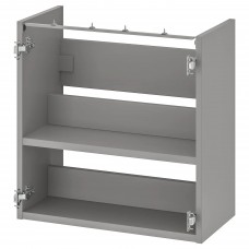 Шкафчик для умывальника IKEA ENHET серый 60x30x60 см (004.623.50)