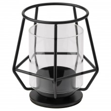 Подсвечник для чайной свечи IKEA PARLBAND черный 10 см (004.643.68)