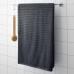 Банний рушник IKEA FLODALEN темно-сірий 100x150 см (004.687.00)