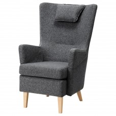 Крісло IKEA OMTANKSAM темно-сірий (004.692.62)