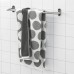 Банний рушник IKEA SJOVALLA антрацит білий 70x140 см (004.708.16)