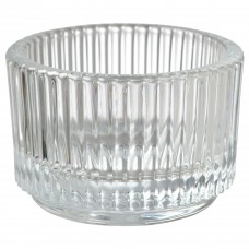 Подсвечник для чайной свечи IKEA FINSMAK прозрачное стекло 3.5 см (004.709.82)