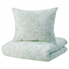 Комплект постельного белья IKEA SKOGSSTARR зеленый 150x200/50x60 см (004.717.93)