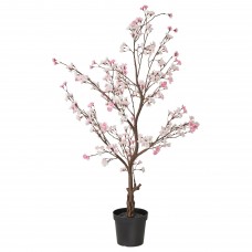Искусственное растение в горшке IKEA FEJKA цветы вишни розовый 15 см (004.761.06)