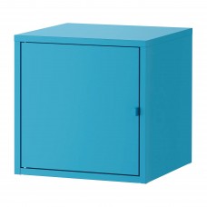 Шкаф IKEA LIXHULT металлический синий 35x35 см (004.765.16)