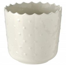 Кашпо IKEA SESAMFRON кремово-білий 9 см (004.783.51)