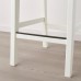 Барний стілець IKEA INGOLF білий бежевий 65 см (004.787.37)