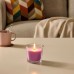 Свічка ароматична у склянці IKEA SINNLIG вишня рожевий 9 см (004.825.60)