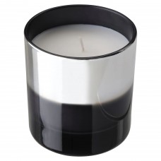 Свічка ароматична у склянці IKEA HOPFOGA квіти і прянощі сірий 9.5 см (004.825.84)
