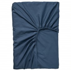 Простирадло на резинці IKEA ULLVIDE темно-синій 90x200 см (004.843.33)
