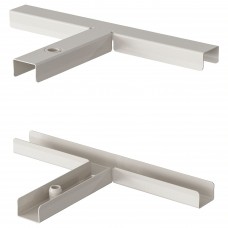 Кріплення декоративної стіни-трійник IKEA SIDORNA сірий (004.866.43)
