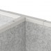 Кріплення декоративної стіни-трійник IKEA SIDORNA сірий (004.866.43)