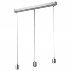 Потолочный светильник IKEA SKAFTET прямоугольник никелированный (004.934.79)