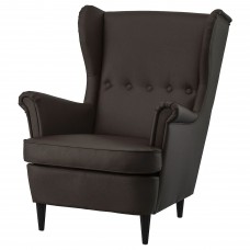 Кресло IKEA STRANDMON темно-коричневый (004.946.38)