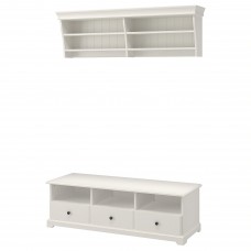 Комбинация шкафов под TV IKEA LIATORP белый 145x49 см (090.287.59)