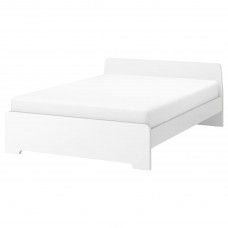 Каркас кровати IKEA ASKVOLL белый ламели LUROY 140x200 см (090.304.70)