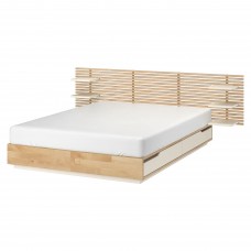 Каркас кровати IKEA MANDAL береза белый 140x202 см (090.949.47)