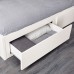 Кушетка з 2 шухлядами IKEA FLEKKE білий матр. MALFORS жорсткий 80x200 см (091.298.76)