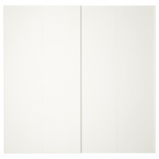 Пара раздвижных дверей IKEA HASVIK белый 200x201 см (091.779.90)