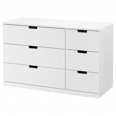 Комод з 6 шухлядами IKEA NORDLI білий 120x76 см (092.394.98)