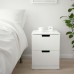 Комод з 2 шухлядами IKEA NORDLI білий 40x54 см (092.398.27)