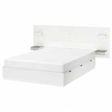 Каркас ліжка IKEA NORDLI білий 140x200 см (092.414.20)