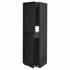 Висока кухонна шафа IKEA METOD чорний чорний 60x60x200 см (092.607.34)