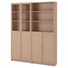 Книжный шкаф IKEA BILLY / OXBERG 160x30x202 см (092.807.27)