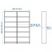 Книжкова шафа IKEA BILLY / OXBERG 160x30x202 см (092.807.27)