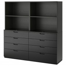 Комбінація меблів IKEA GALANT чорний 160x160 см (092.850.70)