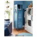 Висока шафа з смарт замком IKEA IDASEN синій 45x172 см (092.872.48)